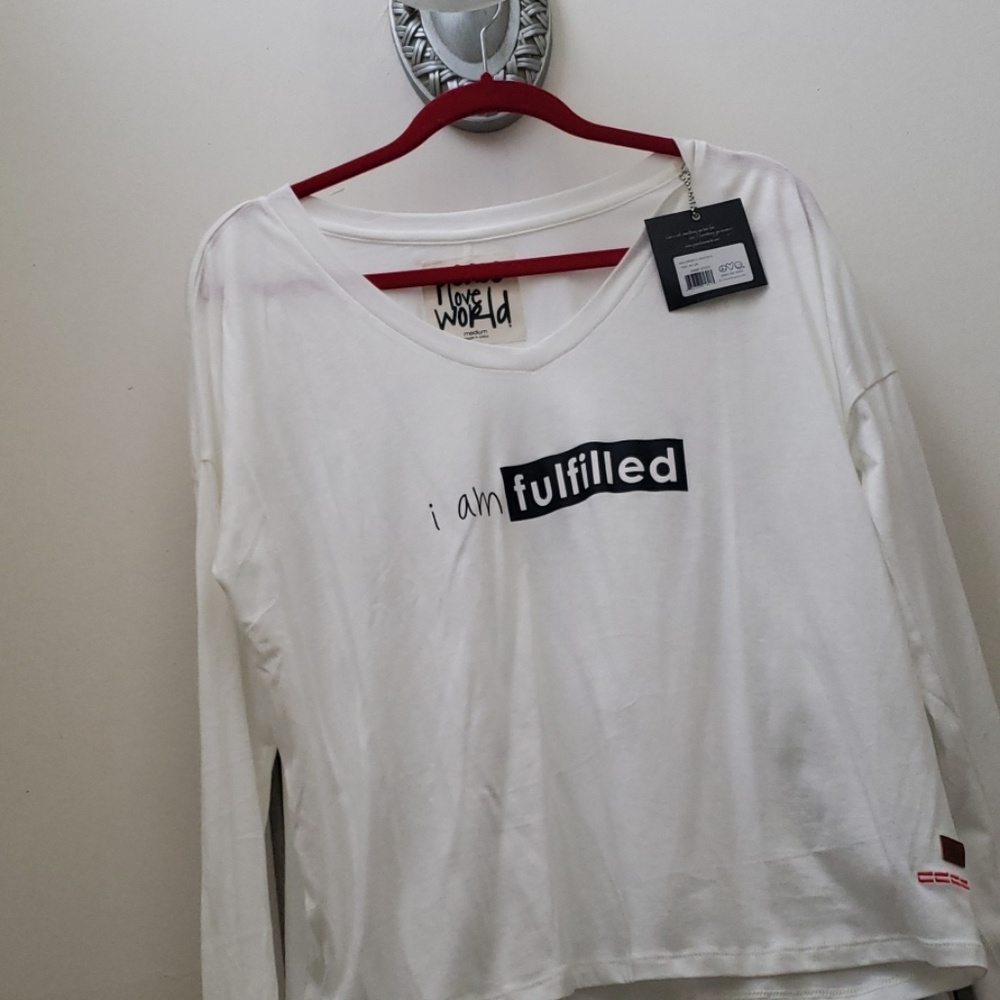 Peace Love World Long sleeve tee